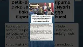 Rapat Paripurna DPRD Ende Mendadak Ricuh, Nyaris Baku Hantam hingga Bupati Yosef Dievakuasi