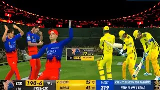 RCB VS CSK | IPL 2024 MATCH 68 HIGHLIGHTS | RACE TO PLAYOFFS | REAL CRICKET SWIPE IPL GAMEPLAY 