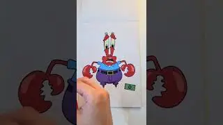 SpongeBob SquarePants DIY Make aFace Stickers with Mr. Krabs..