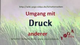 Umgang mit Druck von au&szlig;en