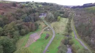 Drone views Over Parc Cwm Darran