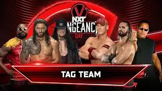 Montez Ford Roman & Undertaker Vs John Cena Seth Rollins & Rock - Tag Team Match | NXT Vengeance Day