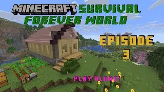 Minecraft Survival: Episode 3 &mdash; Forever World &mdash; Play along (No commentary)