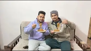 Fastest Noodles Eating CHALLENGE with RAUNAK 🍜 Who Wins? 😱