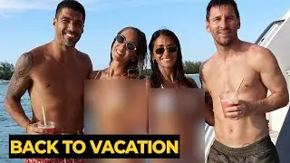 MESSI chilling again with Antonella and Suarez family at the boat | Football News Today