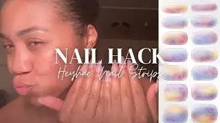 NEW NAIL HACK | Heyhae Semi Cured Nail Strips | @jeaneveguilly