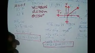 Mechanical Work, Force with angle of incidence