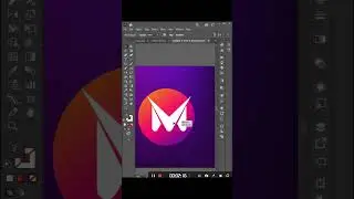 Learn how to make a creative M+V logo in Adobe Illustrator. #adobeillustrator #logodesigner