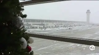 Winter storm causes hundreds of flight cancellations, delays at DTW
