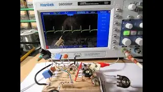 Useful 3 transistor oscillator for kind of square & needle waves,  400 Hz to 5 KC schematic & demo