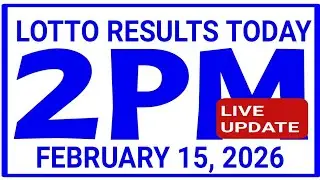 2PM DRAW Lotto Results Today February 15, 2026 swertres results 2d 3d Ez2 pcso olrt3d