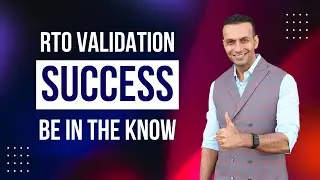 Exclusive RTO Validation Guide - Don't Miss This!