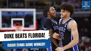 Duke BEATS Florida, Isaiah Evans Game Winner, Boozer-Ngongba Masterclass | Crazie Cast