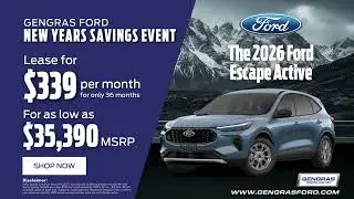 Start the Year Moving Smarter with a 2026 Ford Escape Active Lease