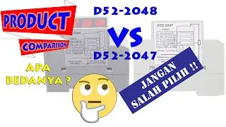 Perbedaan D52-2048 Vs D52-2047 Din rail MULTI-FUNCTION METER Volt Ampere Watt Kwh Energy Meter AC