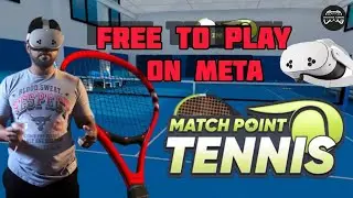 Playing Free Tennis in VR! 🎾 | Meta Quest Gameplay Experience #metaquest3 #matchpoint #tennis 