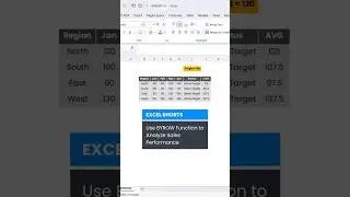Excel BYROW Function Explained with Real Sales Data 💡 #ExcelTips #BYROW #DynamicArrays