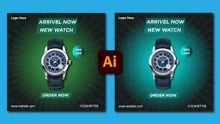 Social media marketing post banner design in adobe illustrator.#adobeillustrator.