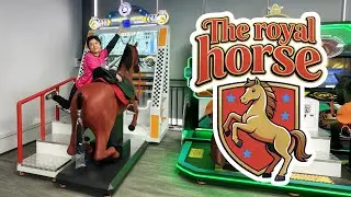 Royal Horse Arcade Machine | Horse Riding Simulator Demo+Mechanical Horse Gameplay | FEC Attraction