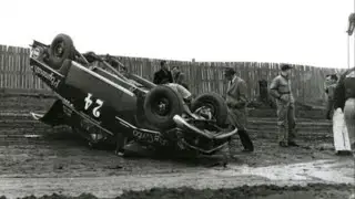 1952 Jimmie Lewallen flip @ Martinsville (aftermath)