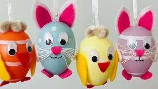 Ostern DIY Osterhase und K&uuml;ken basteln