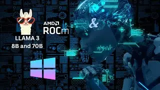 Running LLAMA-3 8B and 70B Model with ROCm on Windows feat. Radeon RX 6900XT GPU