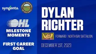 OHL Milestone | Dylan Richter | First Career Goal