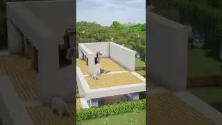 Minecraft tutorial modern house #minecraft #modern #build #ideas #fyp