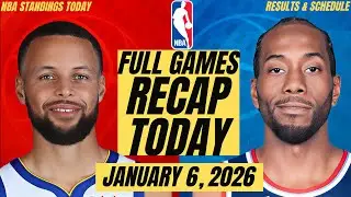 NBA STANDINGS TODAY JANUARY 6, 2026 | NBA LIVE GAMES SCHEDULE | NBA RESULTS TODAY