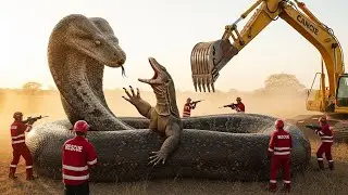GIANT MUTANT PYTHON vs. KOMODO DRAGON: The Ultimate Rescue! 🐍🦎