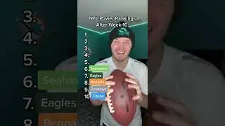 NFL Power Rankings After Week 10 #shorts #nfl #nflfootball #powerrankings #nflrankings #football