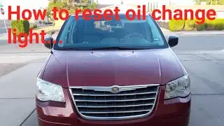 How to reset oil change light on Chrysler/Dodge Van