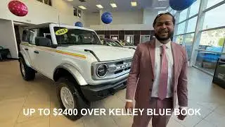 Up To $2,400 Over Kelley Blue Book