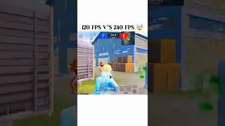 120FPS V'S 240 FPS 😱 || #bgmi #tdm #shorts