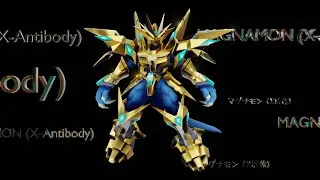 Magnamon (X-Antibody) Golden Armor Evolution