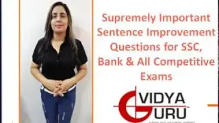 SSC CGL Exam Preparation & IBPS PO Preparation 2018: English Grammar (Sentence Improvement)