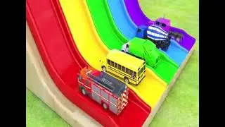 Learn colours with watermelon magic slide | kids learning videos