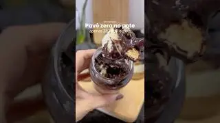 Pav&ecirc; zero a&ccedil;&uacute;car no pote 🍫 #receitasfit #receitas #receitaparasecar