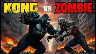 King Kong vs Zombie What If a Zombie Outbreak Happened Kong Save City