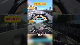 Скорость круга Формулы-1 против Формулы-E на трассе Монако. 🏎️⚡️