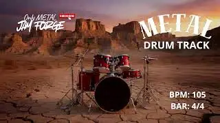 Metal Drum Track at 105 BPM