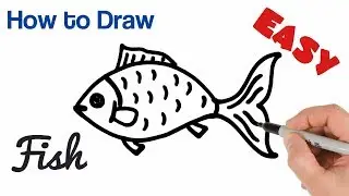 How to Draw a Fish easy step by step