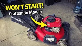 Craftsman M110 не заводится — чистка жиклера карбюратора
