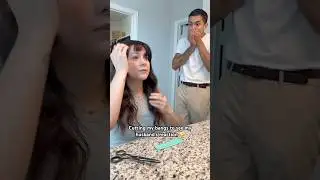 His face every time I cut it! 😭🤣 #funny #couple #shorts