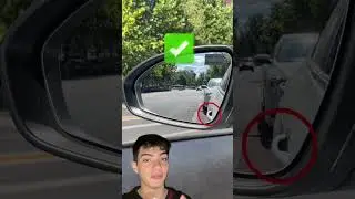 Como ajustar certo do retrovisor: mais vis&atilde;o e seguran&ccedil;a! 🚗🔍  #autoescola