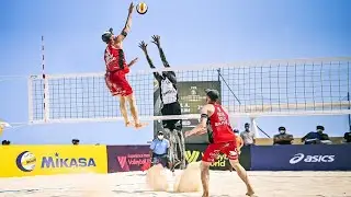 Crazy Actions Beach Volleyball | Powerfull Spikes | Monster Blocks