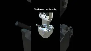 Steel round bar bending