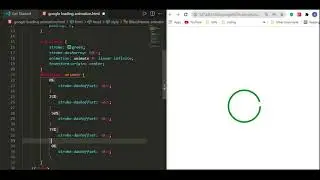 Google / Gmail Loading Animation with CSS and SVG