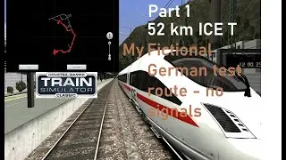 Train Simulator Classic - My fictional german test route 52km - no signal timelapse - 5x