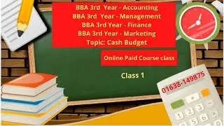BBA 3rd Year   Department Of AccountingManagementFinanceMarketing  Management Accounting  Chapter 7